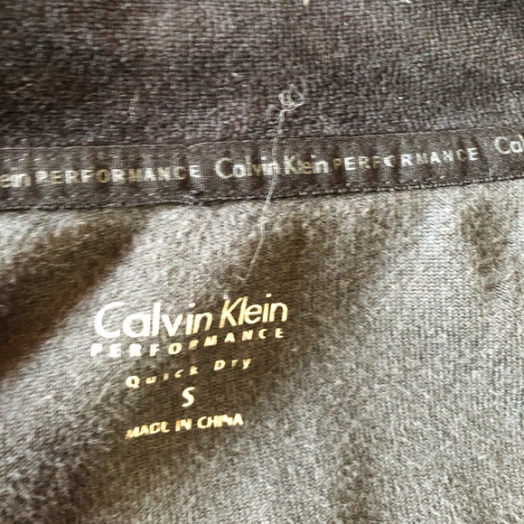 CALVIN KLEIN Soft Black Performance Jacket Size S - Picture 8 of 9